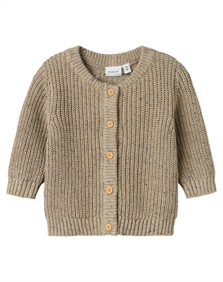 NBMNorman LS Strik Cardigan - Island Fossil